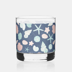 Muschelmuster Whiskyglas