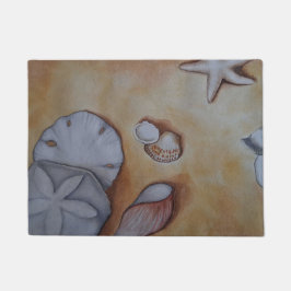 Muscheln am Meer Fußmatte