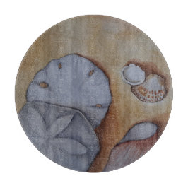 Muscheln am Meer Schneidebrett