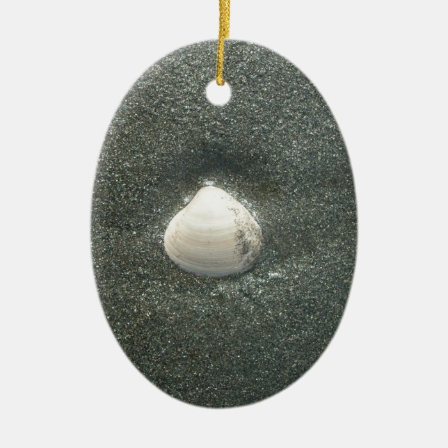 Muscheln am Meeresufer Hakuna Matata.JPG Keramik Ornament (Vorne)