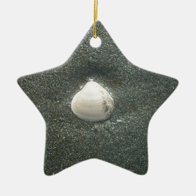 Muscheln am Meeresufer Hakuna Matata.JPG Keramik Ornament (Vorne)