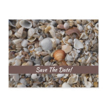 Muscheln am Meeresufer Save the Date