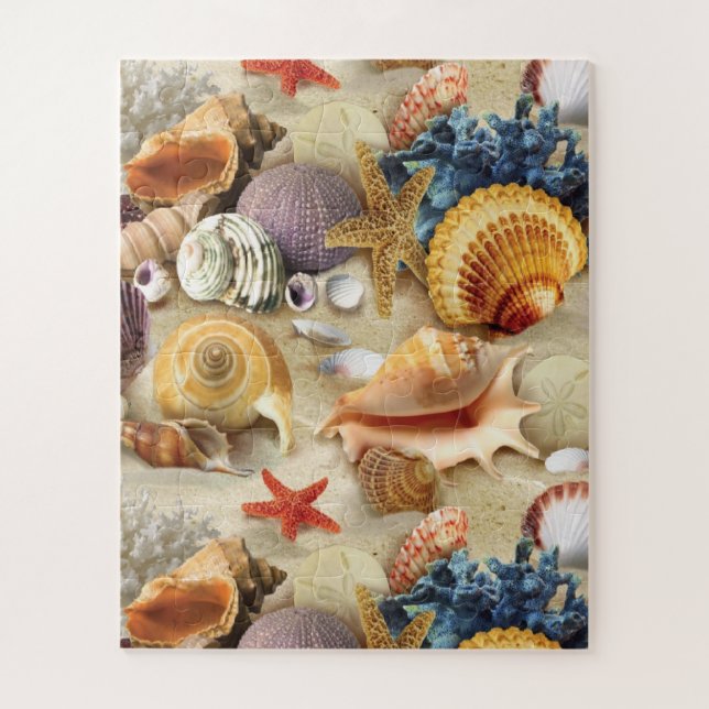 Muscheln am Strand (Vertikal)
