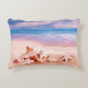 Muscheln am Strand Dekokissen