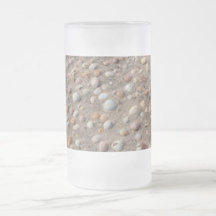 Muscheln am Strand Mattglas Bierglas
