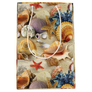 Muscheln am Strand Mittlere Geschenktüte