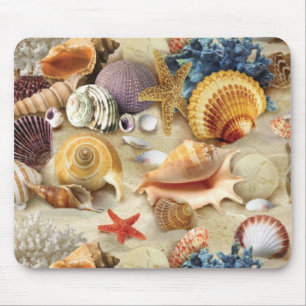 Muscheln am Strand Mousepad