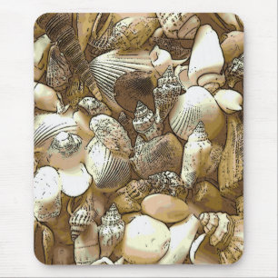 Muscheln am Strand Mousepad