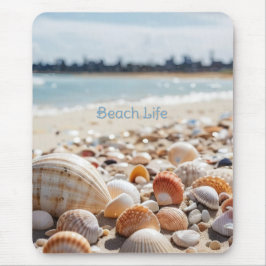 Muscheln am Strand Mousepad