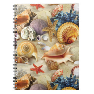 Muscheln am Strand Notizblock
