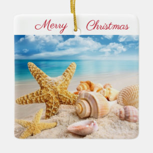Muscheln am Strand Ornament