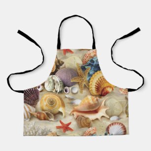 Muscheln am Strand Schürze
