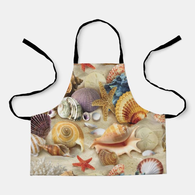 Muscheln am Strand Schürze (Vorderseite)