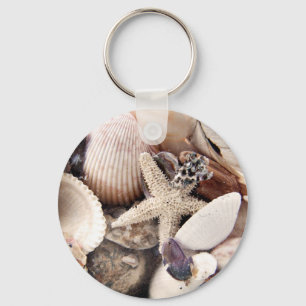 Muscheln am Ufer Schlüsselanhänger