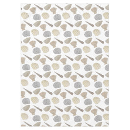 Muscheln an der Wasserfarbenküste Tischdecke