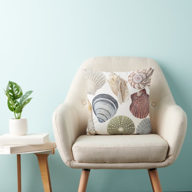 Muscheln Art Coastal Beach Kissen (Stuhl )