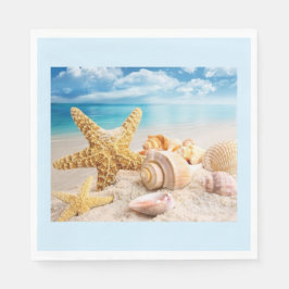 Muscheln auf den Servietten