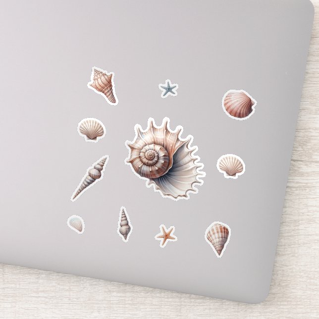 Muscheln Aufkleber (Detail)