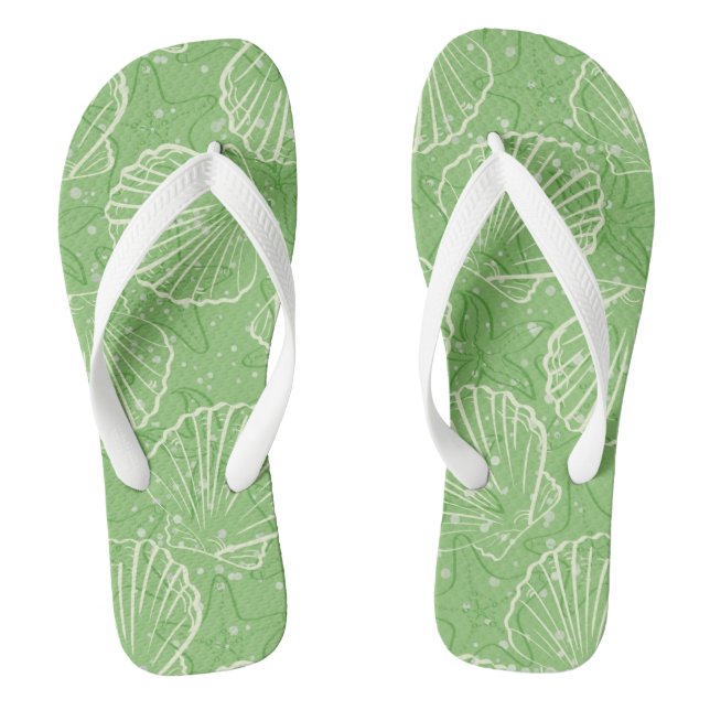 Muscheln aus Kontur Flip Flops (Fußbett)