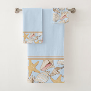 Muscheln Badetuch Set