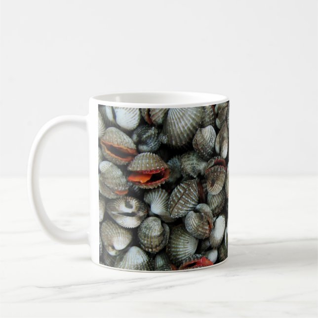 Muscheln des Blutcockle Kaffeetasse (Links)