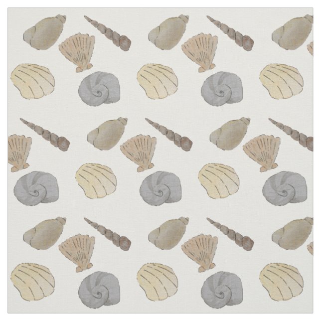 Muscheln des Küstenwassers Stoff (Muster)