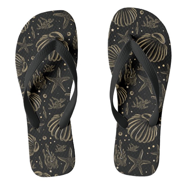Muscheln drucken Flip Flops (Fußbett)