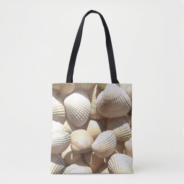 Muscheln, exotischer tropischer Badebeutel Tasche (Vorderseite)