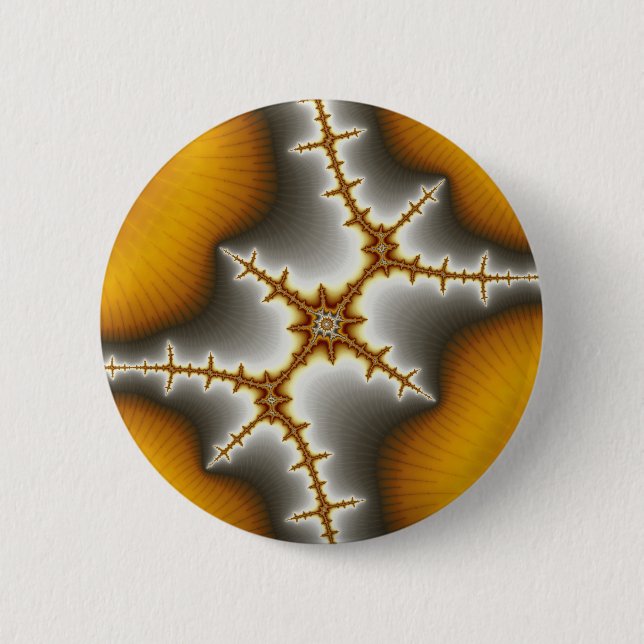 Muscheln - Fraktal-Knopf Button (Vorderseite)