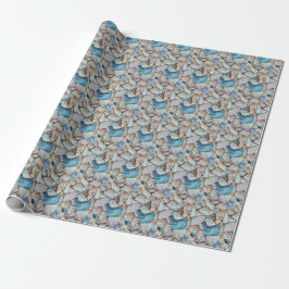 Muscheln für die Beachvibe Sea - Musterpapier Geschenkpapier