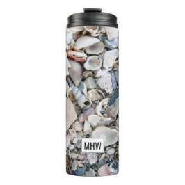 Muscheln für Monogramm Thermosbecher