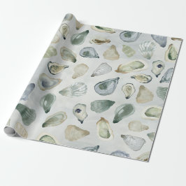 Muscheln für Wasserfarben Geschenkpapier