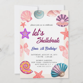 Muscheln Geburtstag Einladung