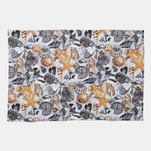 Muscheln Geschirrtuch