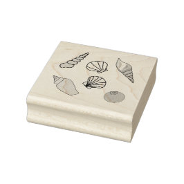 Muscheln Gummistempel
