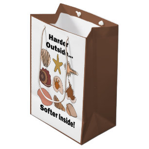 Muscheln Hart Außen Weich Innen Attitude Zitat Mittlere Geschenktüte
