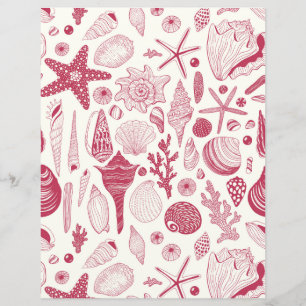 Muscheln in Viva Magenta - Farbe des Jahres 2023