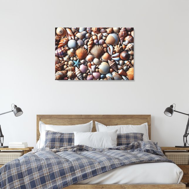 Muscheln Leinwand Kunst (Insitu (Schlafzimmer))