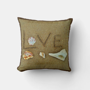 Muscheln & Liebe am Strand - Hochzeitskissen Kissen