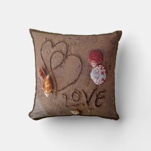 Muscheln & Liebe am Strand - Hochzeitskissen Kissen