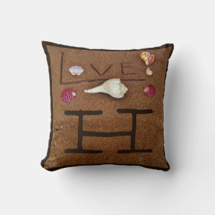 Muscheln & Liebe am Strand - Hochzeitskissen Kissen