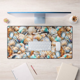 Muscheln Meeresstrand Collage Muschel chic Schreibtischunterlage