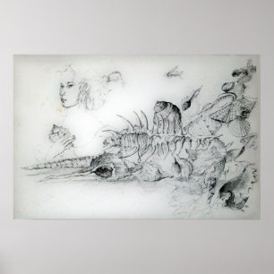 MUSCHELN MIT JUNGEM MÄDCHEN POSTER