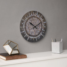 Muscheln mit Wall-Uhr Strand hinkt Naturlandart