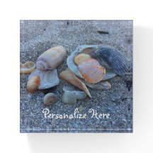 Muscheln Paradise Beach Personalisiert Paperweight