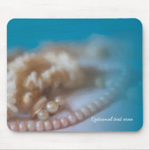 Muscheln & Perlen Eleganter gestrichener Strand Mousepad