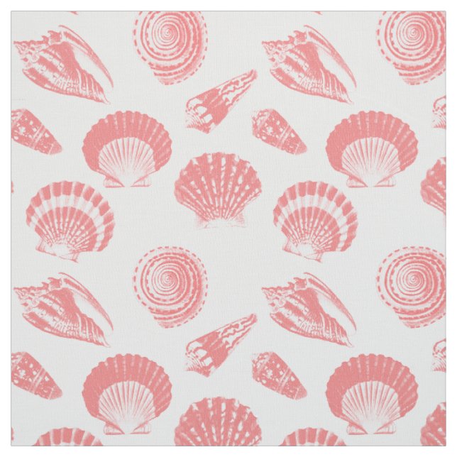 Muscheln - rosa und weiß stoff (Muster)