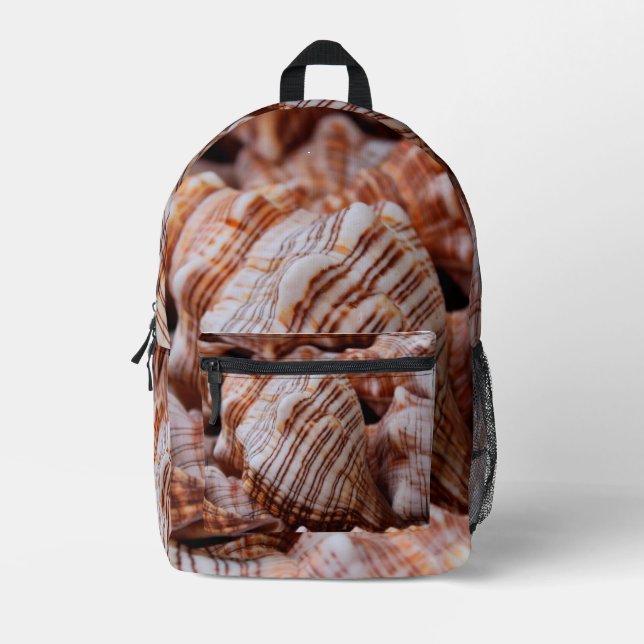 Muscheln-Rucksack Bedruckter Rucksack (Vorderseite)