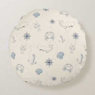 Muscheln Rundes Kissen