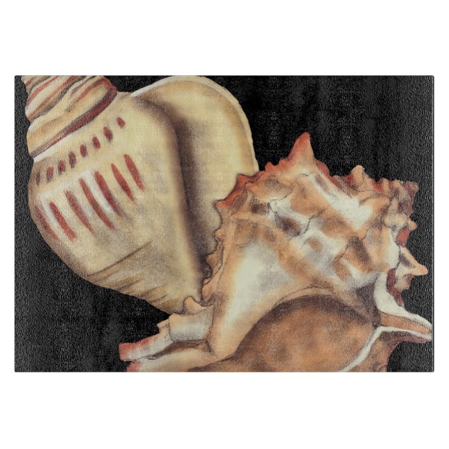 Muscheln Schneidebrett (Vorderseite)